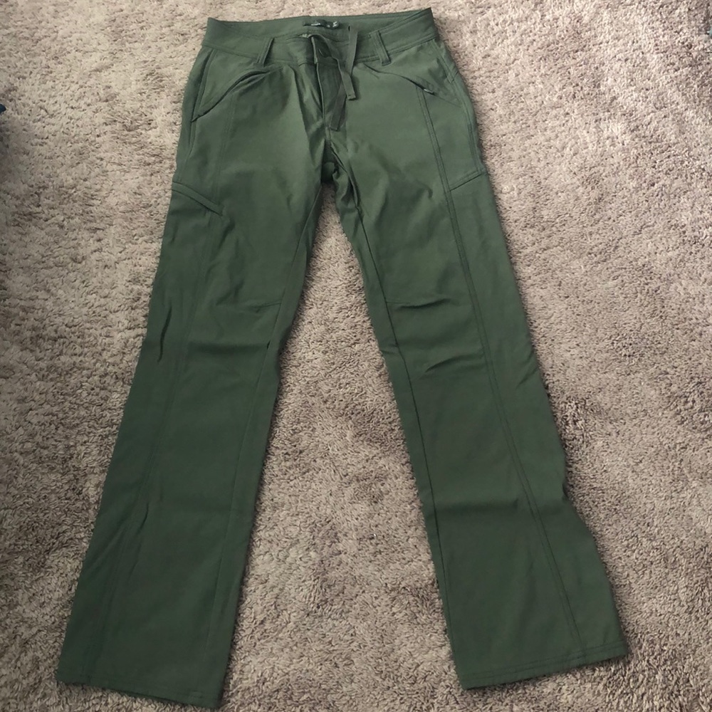 Prana Winter Hallena lined cargo green pants